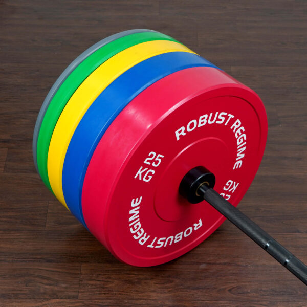 Robust Colour Bumper Plate - 150kg set - Image 3