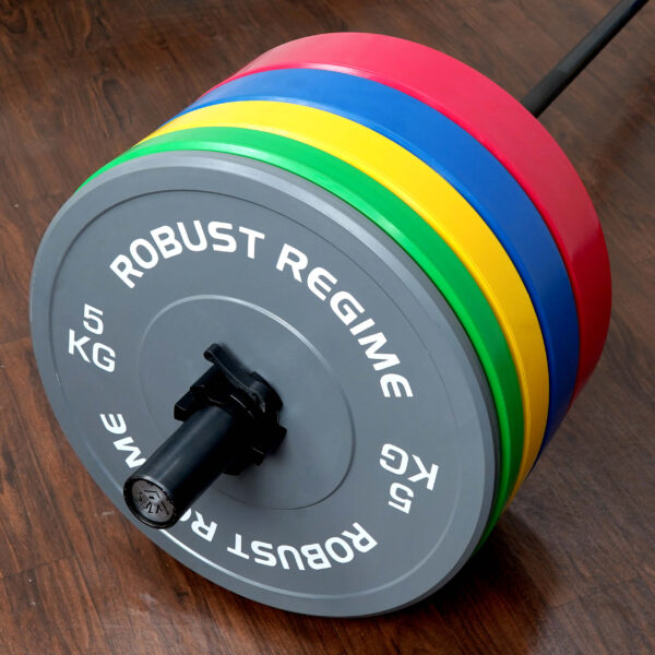 Robust Colour Bumper Plate - 150kg set - Image 4