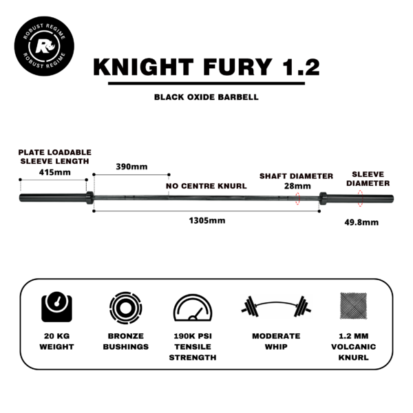 KNIGHT FURY 1.2 Barbell - Image 2