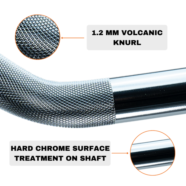 Robust Curl Barbell Hard Chrome - Image 3