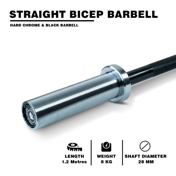 Robust Bicep Straight Bar Black Oxide